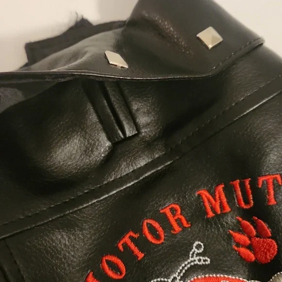 Tucker & Ace black motorcycle dog coat size XS - Picture 3 of 8